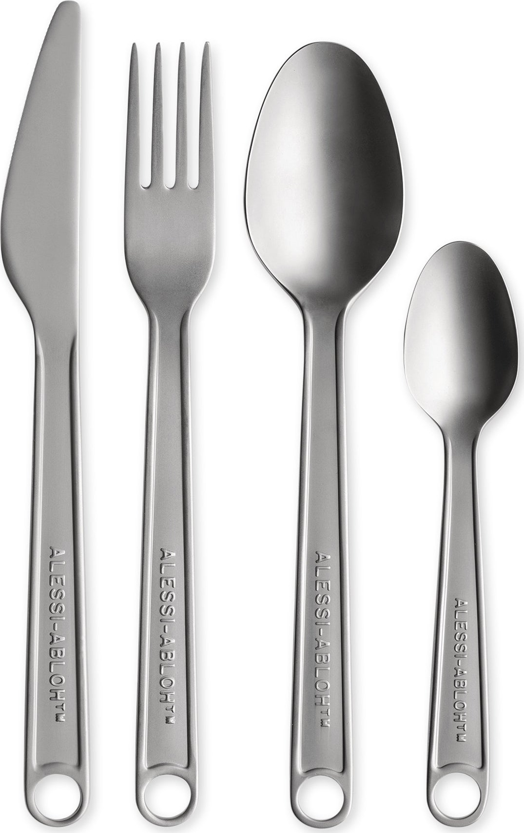 Virgil Abloh Conversational Objects Flatware from Alessi – Set of 4