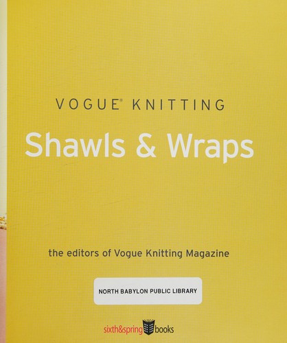 Vogue(r) Knitting Shawls & Wraps cover