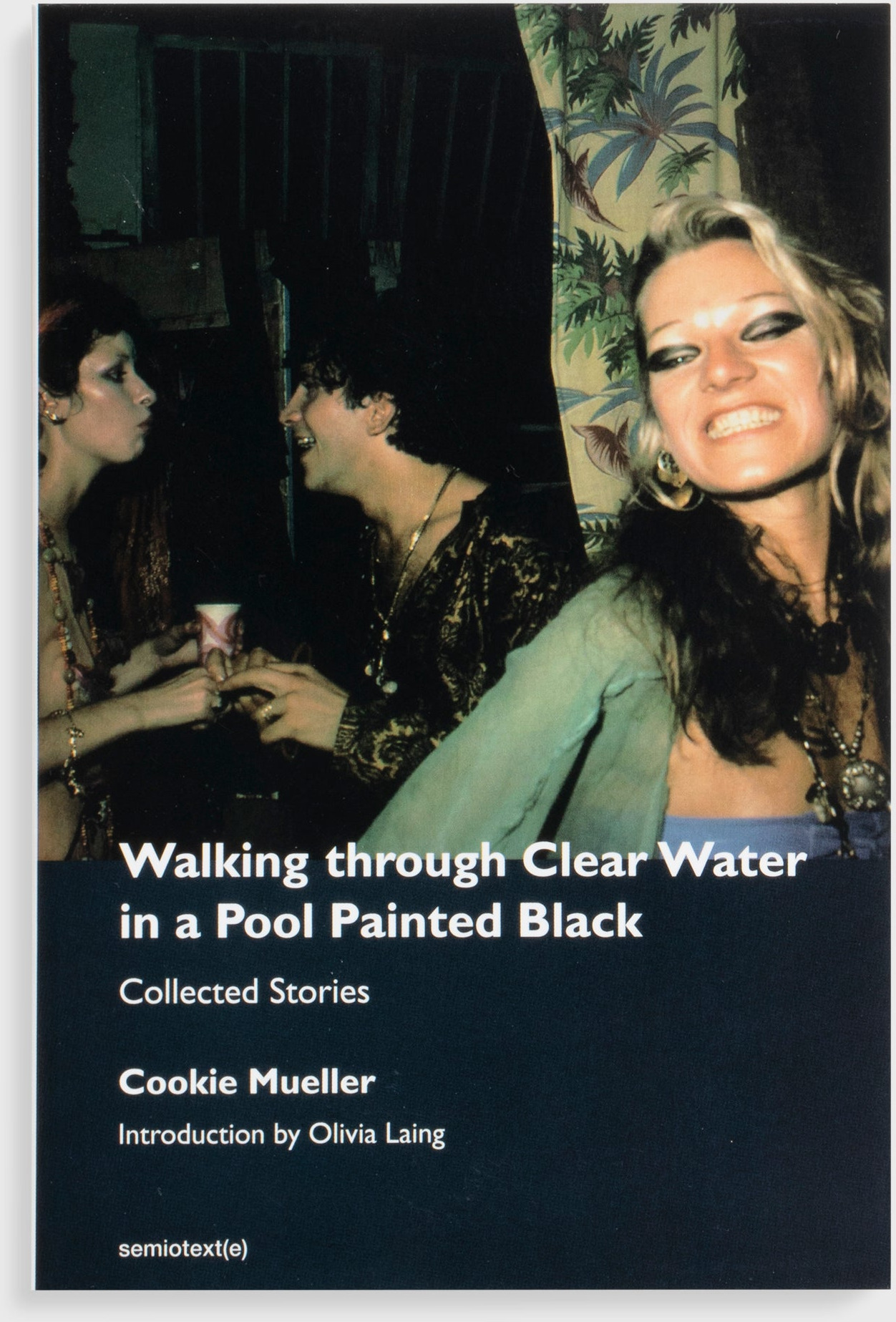Walking through Clear Water in a Pool Painted Black