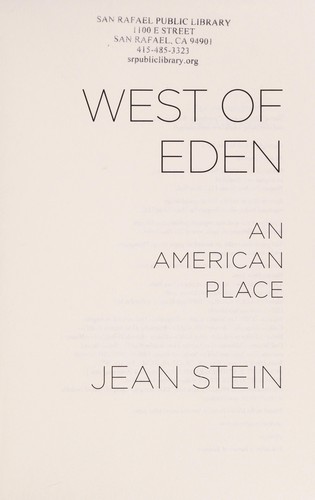 West of Eden: An American Place cover