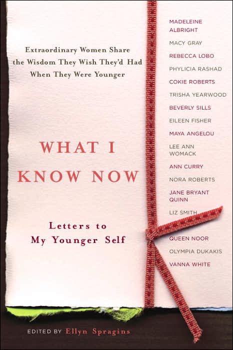 What I Know Now: Letters to My Younger Self cover