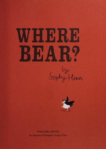 Where Bear? cover