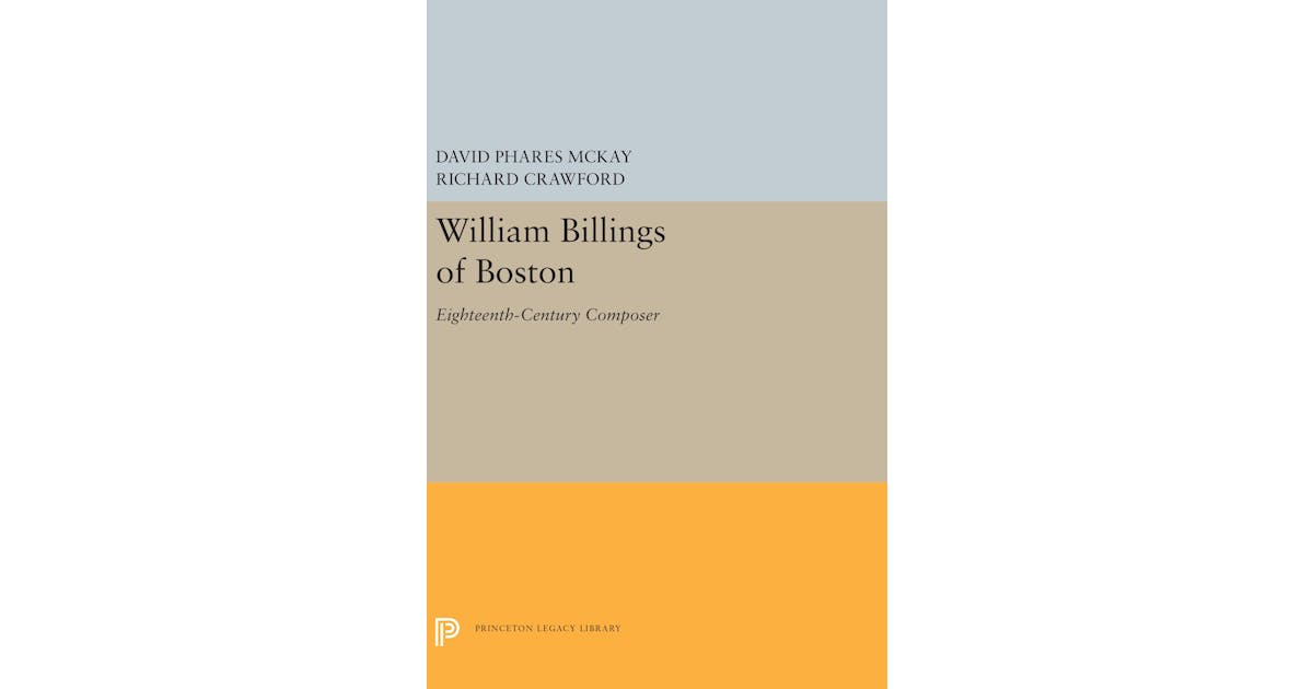 William Billings of Boston: Eighteenth-Century Composer cover