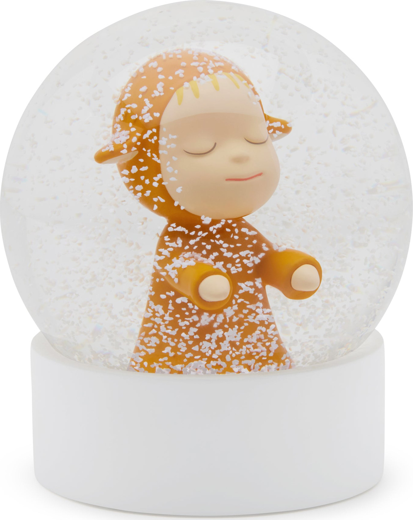 Yoshitomo Nara Little Wanderer Snow Globe – Yellow