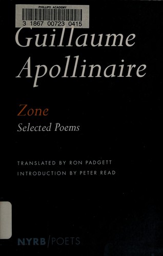 Zone: Selected Poems cover